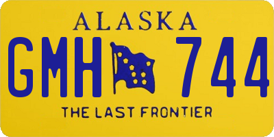 AK license plate GMH744