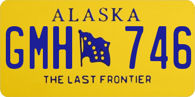 AK license plate GMH746