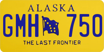 AK license plate GMH750