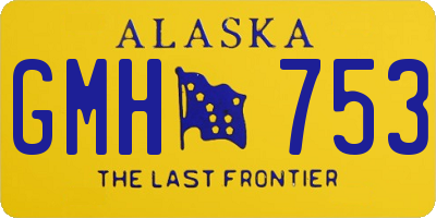 AK license plate GMH753