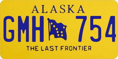 AK license plate GMH754