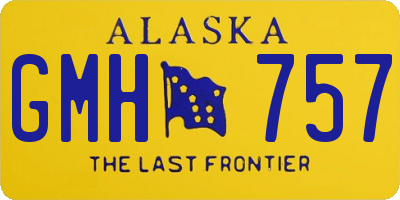 AK license plate GMH757