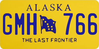 AK license plate GMH766