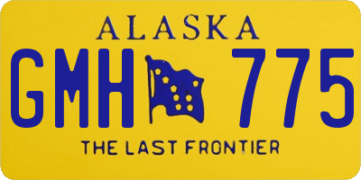 AK license plate GMH775