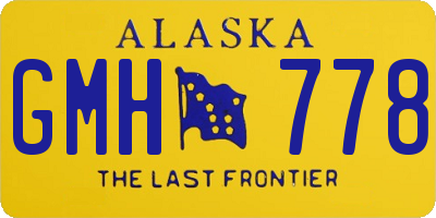 AK license plate GMH778