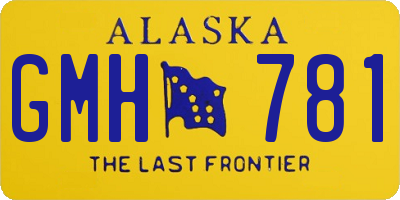 AK license plate GMH781