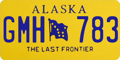 AK license plate GMH783