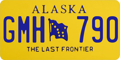 AK license plate GMH790