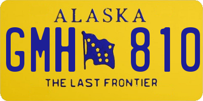 AK license plate GMH810