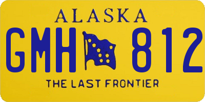 AK license plate GMH812