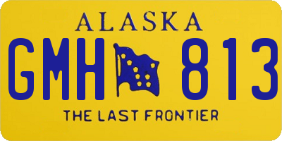 AK license plate GMH813