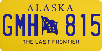AK license plate GMH815