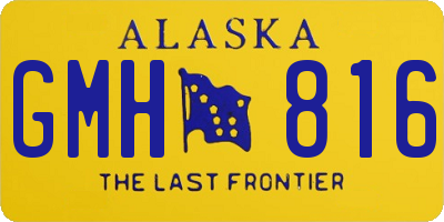 AK license plate GMH816