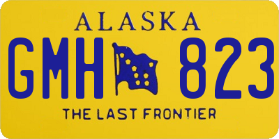 AK license plate GMH823