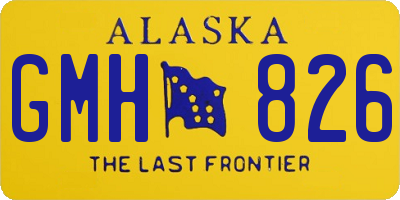 AK license plate GMH826
