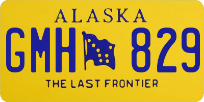 AK license plate GMH829