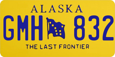 AK license plate GMH832