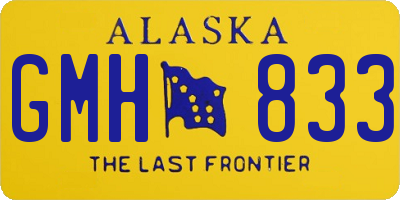 AK license plate GMH833