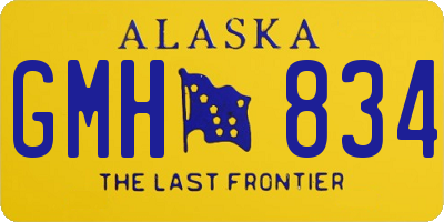 AK license plate GMH834