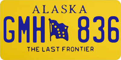 AK license plate GMH836