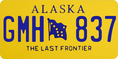AK license plate GMH837