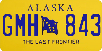 AK license plate GMH843