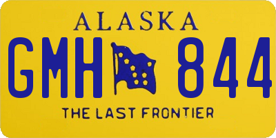 AK license plate GMH844