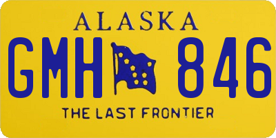 AK license plate GMH846