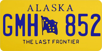 AK license plate GMH852