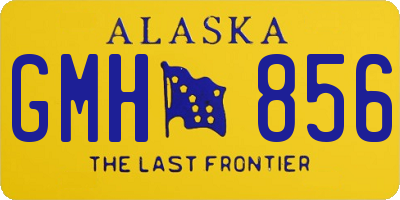 AK license plate GMH856