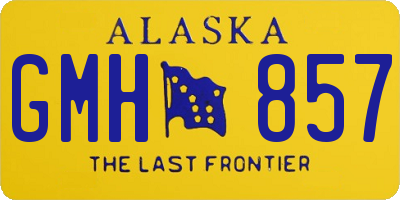 AK license plate GMH857