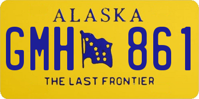 AK license plate GMH861