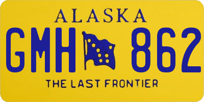 AK license plate GMH862