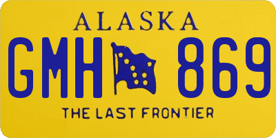 AK license plate GMH869