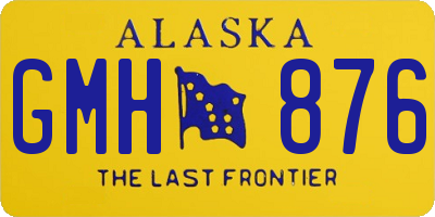 AK license plate GMH876