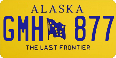 AK license plate GMH877