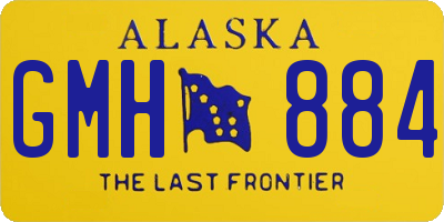 AK license plate GMH884