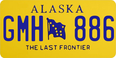 AK license plate GMH886
