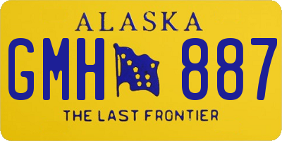 AK license plate GMH887