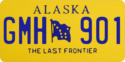 AK license plate GMH901