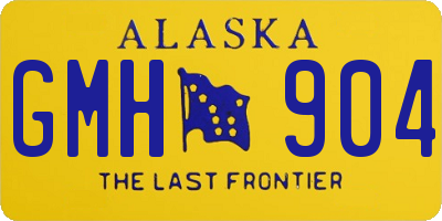 AK license plate GMH904