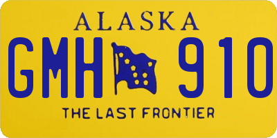 AK license plate GMH910