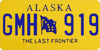 AK license plate GMH919