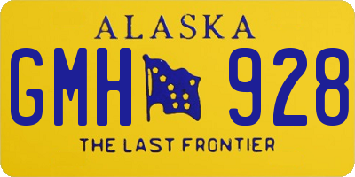 AK license plate GMH928