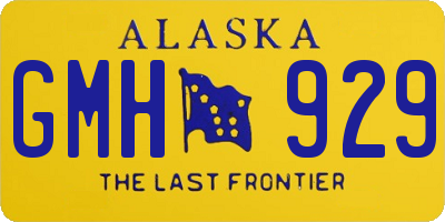 AK license plate GMH929