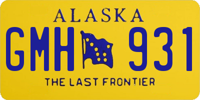 AK license plate GMH931