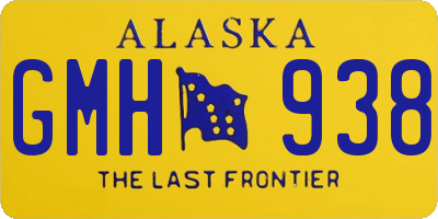 AK license plate GMH938