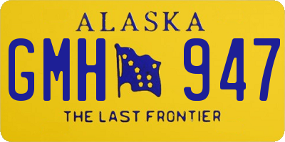 AK license plate GMH947