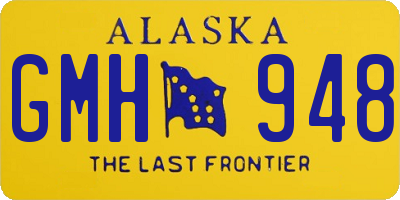 AK license plate GMH948