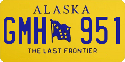 AK license plate GMH951